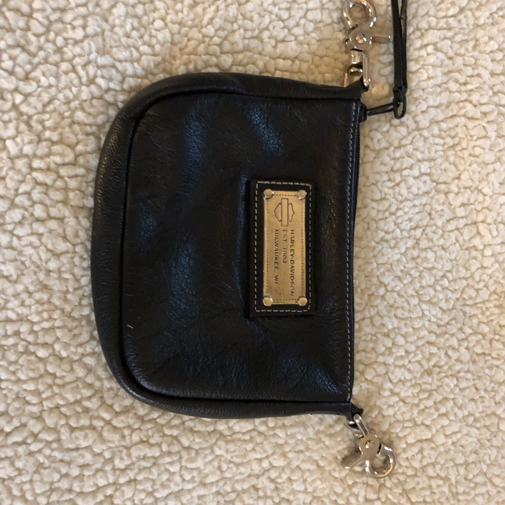 Leather Harley-Davidson belt purse